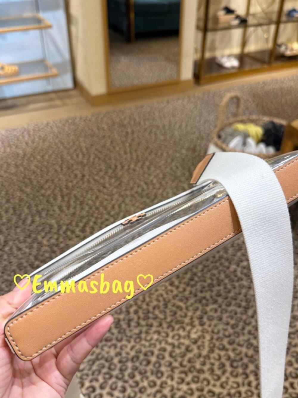 Tory Burch Blake Clear Swingpack Crossbody 165834 $330 - Picture 9 of 12